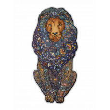 Пазл из дерева фигурный для детей и взрослых. Деревянный контурный Пазл Вселенский Лев, HD20011 Пазл из дерева фигурный для детей и взрослых. Деревянный контурный Пазл Вселенский Лев, HD20011