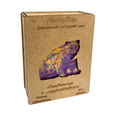 Пазл из дерева фигурный для детей и взрослых. Деревянный контурный Пазл «Медведица с медвежонком» МДФ HD20039, HD20039 Пазл из дерева фигурный для детей и взрослых. Деревянный контурный Пазл «Медведица с медвежонком» МДФ HD20039, HD20039