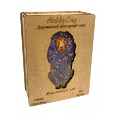 Пазл из дерева фигурный для детей и взрослых. Деревянный контурный Пазл «Вселенский Лев» МДФ HD20031, HD20031 Пазл из дерева фигурный для детей и взрослых. Деревянный контурный Пазл «Вселенский Лев» МДФ HD20031, HD20031