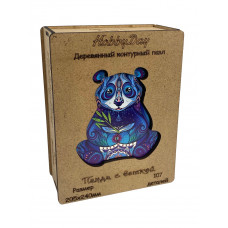 Пазл из дерева фигурный для детей и взрослых. Деревянный контурный Пазл «Панда с веткой» МДФ HD20032, HD20032 Пазл из дерева фигурный для детей и взрослых. Деревянный контурный Пазл «Панда с веткой» МДФ HD20032, HD20032