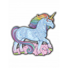 Пазл из дерева фигурный для детей и взрослых.  Деревянный контурный Пазл Сказочный Единорог, HD20017