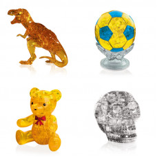 Коллекция из 4х штук в подарок. Конструктор для девочки Динозавр, Футбольный мяч, Мишка, Череп Коллекция из 4х штук в подарок. Конструктор для девочки Динозавр, Футбольный мяч, Мишка, Череп