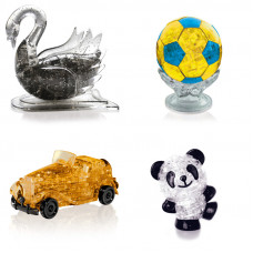 Подборка из 4х штук в подарок. Конструктор для мальчика Лебедь, Футбольный мяч, Машина, Панда Со светом Подборка из 4х штук в подарок. Конструктор для мальчика Лебедь, Футбольный мяч, Машина, Панда Со светом