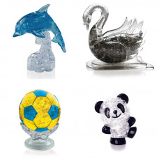 Подборка из 4х штук новогодний. Пазл подарок классу Дельфин со светом, Лебедь, Футбольный мяч, Панда Со светом Подборка из 4х штук новогодний. Пазл подарок классу Дельфин со светом, Лебедь, Футбольный мяч, Панда Со светом