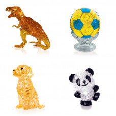 Коллекция из 4х штук в подарок. Пазл антистресс Динозавр, Футбольный мяч, Собачка, Панда Со светом Коллекция из 4х штук в подарок. Пазл антистресс Динозавр, Футбольный мяч, Собачка, Панда Со светом
