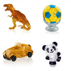 Подборка из 4х штук на Новый год. Пазл для девочки Динозавр, Футбольный мяч, Машина, Панда Со светом Подборка из 4х штук на Новый год. Пазл для девочки Динозавр, Футбольный мяч, Машина, Панда Со светом