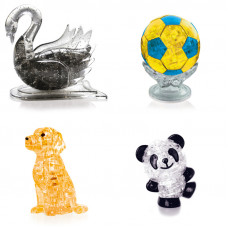 Подборка из 4х штук в подарок. Конструктор для мальчика Лебедь, Футбольный мяч, Собачка, Панда Со светом Подборка из 4х штук в подарок. Конструктор для мальчика Лебедь, Футбольный мяч, Собачка, Панда Со светом