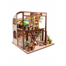 Набор в подарок игрушка + румбокс. Модель для сборки COFFEE HOUSE, M027 Набор в подарок игрушка + румбокс. Модель для сборки COFFEE HOUSE, M027